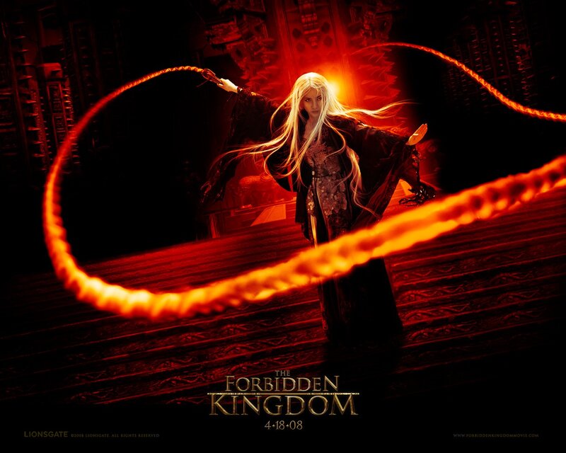 Woman with Glowing Whip — Red