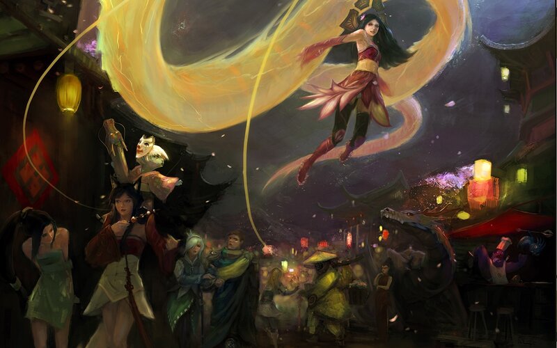 Woman with Glowing Whip — Yellow