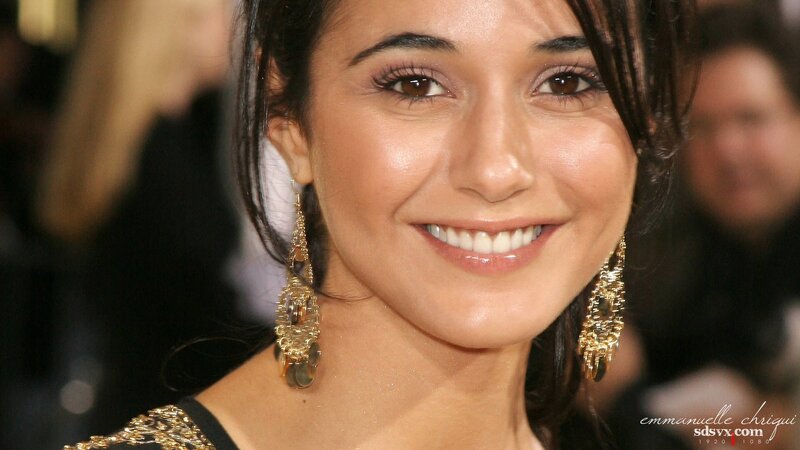 Woman with Gold Earrings — Happy