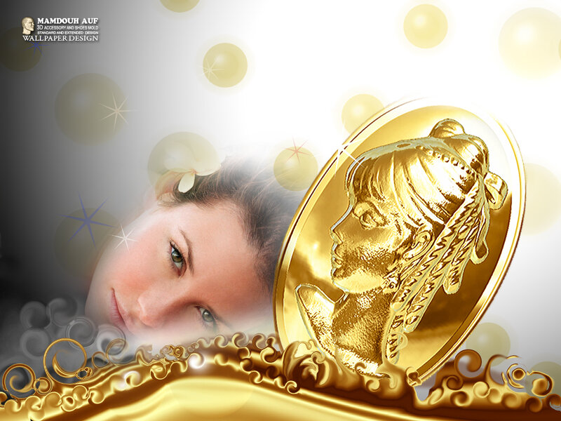 Woman with Gold Medallion