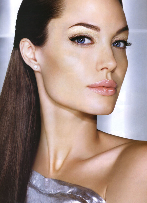 woman with golden eye makeup