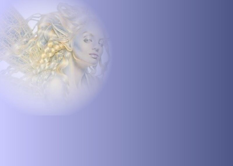 Woman with Golden Hair — Purple