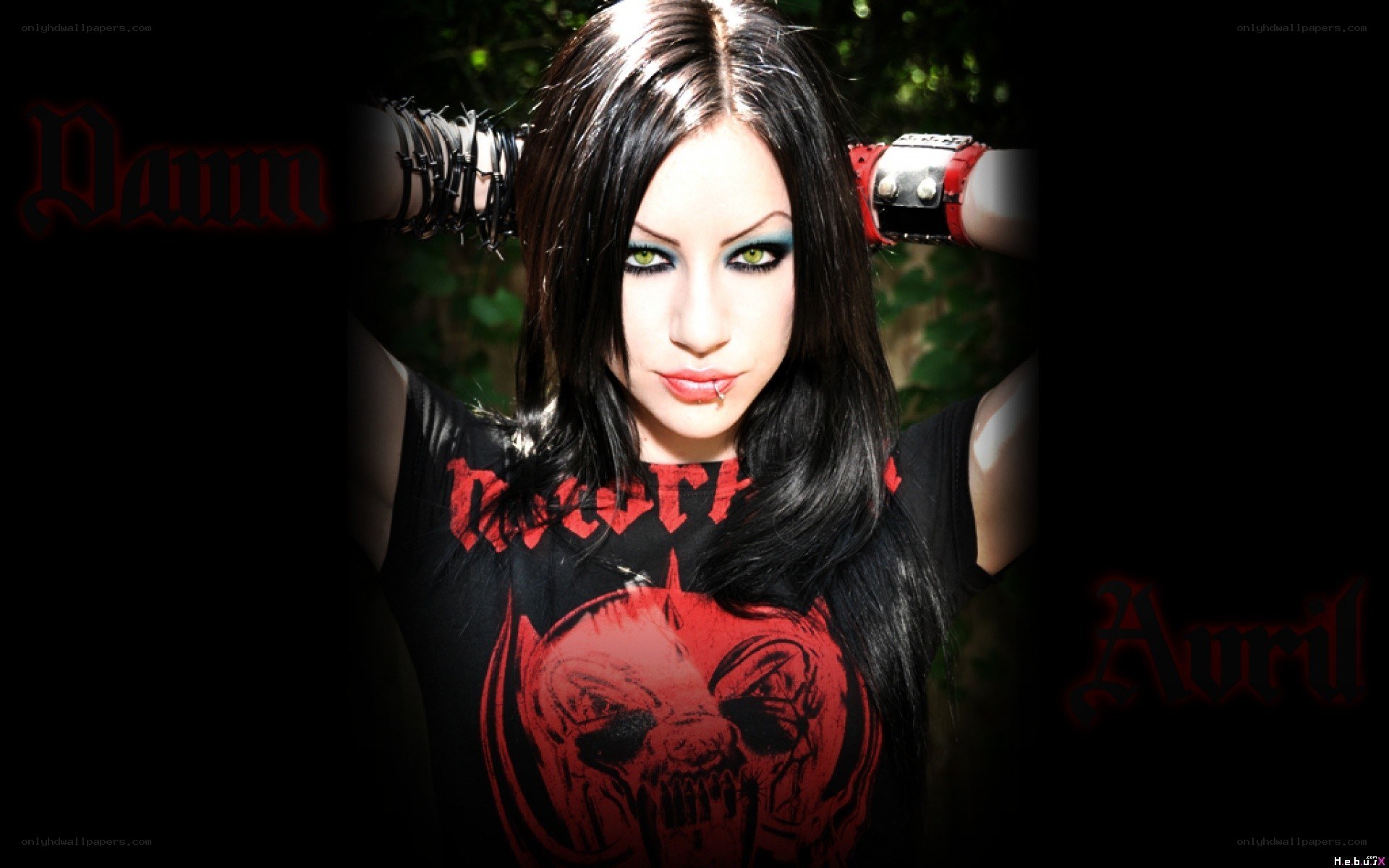 woman with goth makeup
