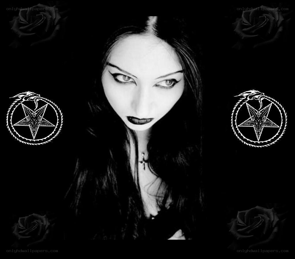 woman with gothic makeup