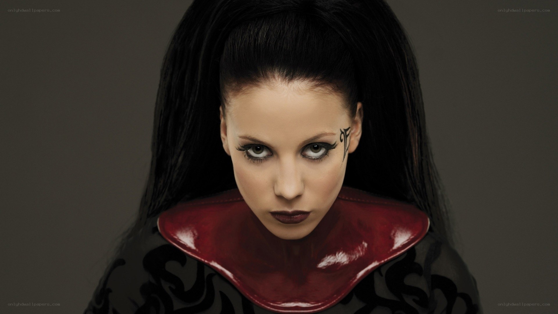 woman with gothic makeup