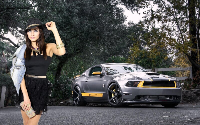 Woman with Gray Car — Dramatic