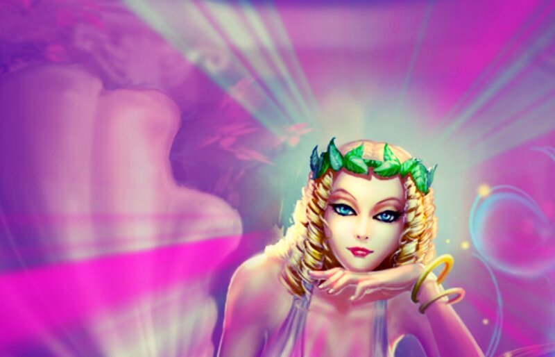 Woman with Green Crown — Pink