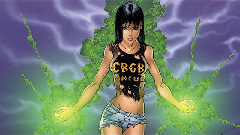 Woman with Green Energy — Purple