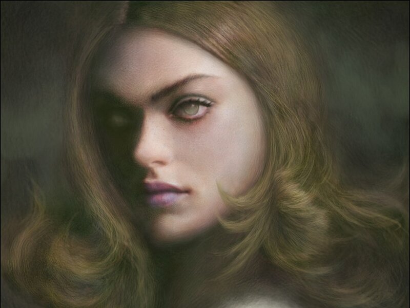 woman with green eyes