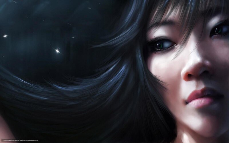 woman with green eyes