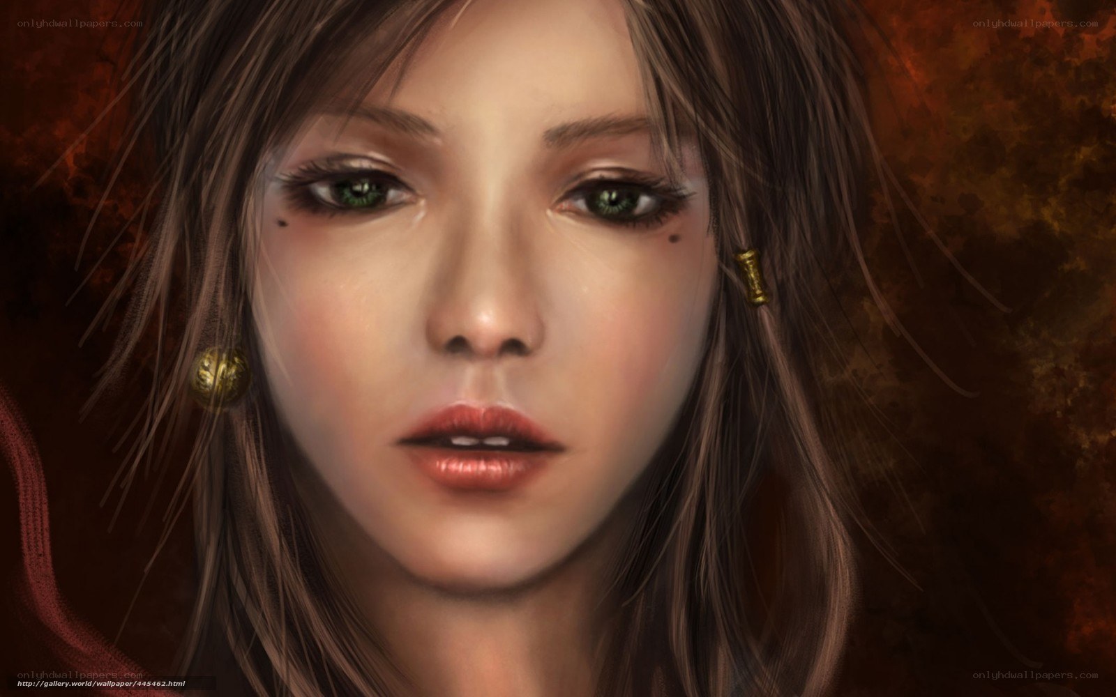 woman with green eyes
