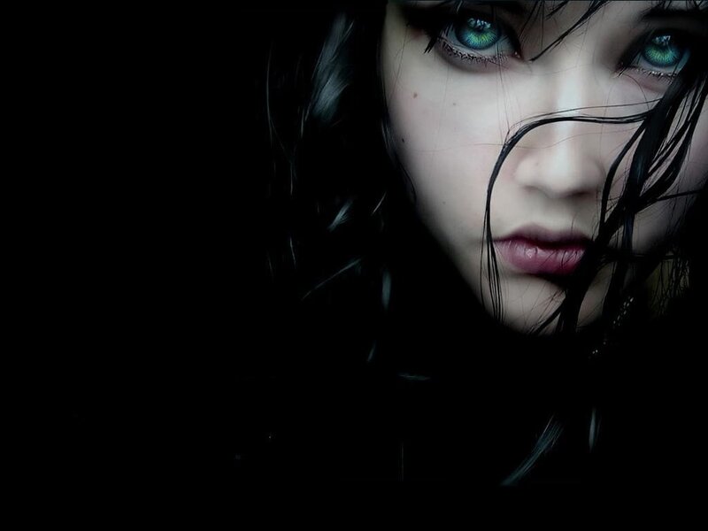 woman with green eyes