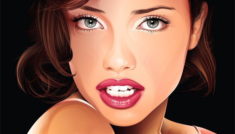 woman with green eyes
