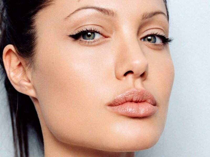 Woman with Green Eyes — Beige, Neutral, Photograph, Lips