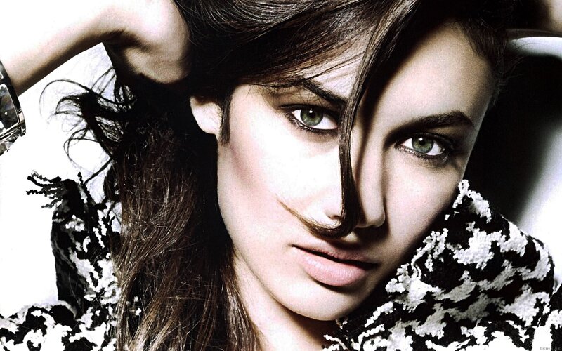 Woman with Green Eyes — Black, Dramatic, Photograph, Watch