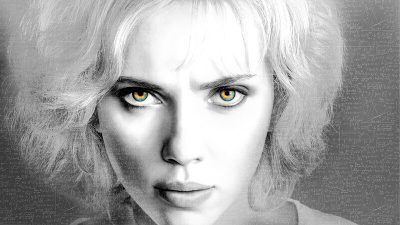 Woman with Green Eyes — Black, Intense, Photograph