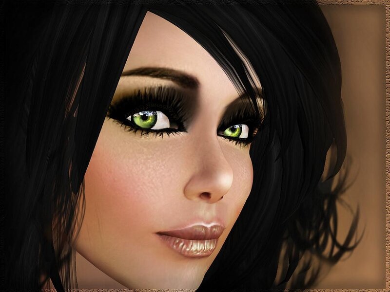 Woman with Green Eyes — Black, Neutral