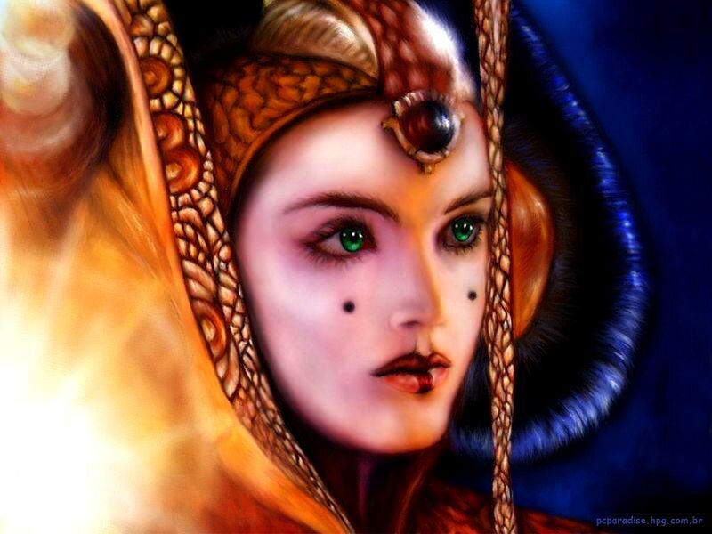 Woman with Green Eyes — Blue, Dramatic