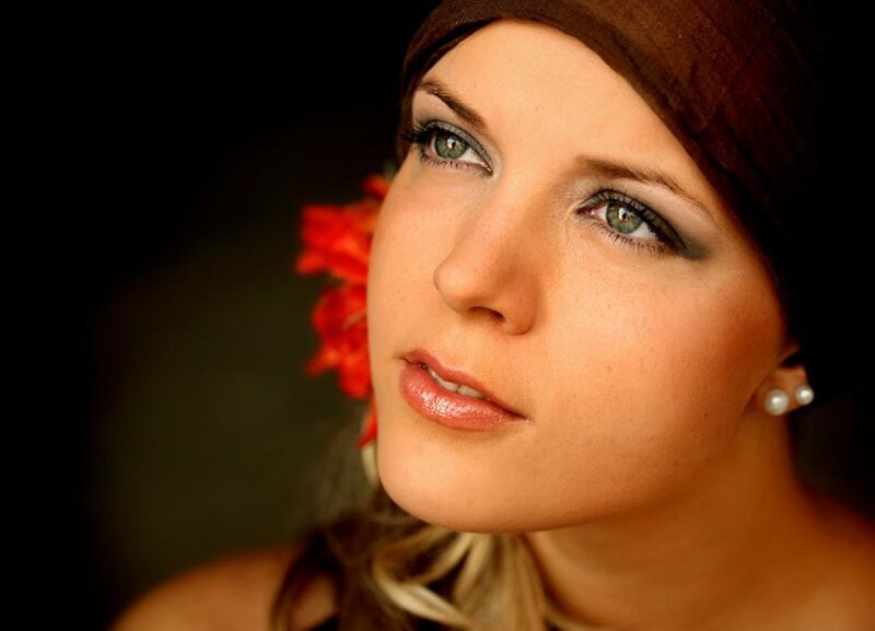 Woman with Green Eyes — Brown, Contemplative