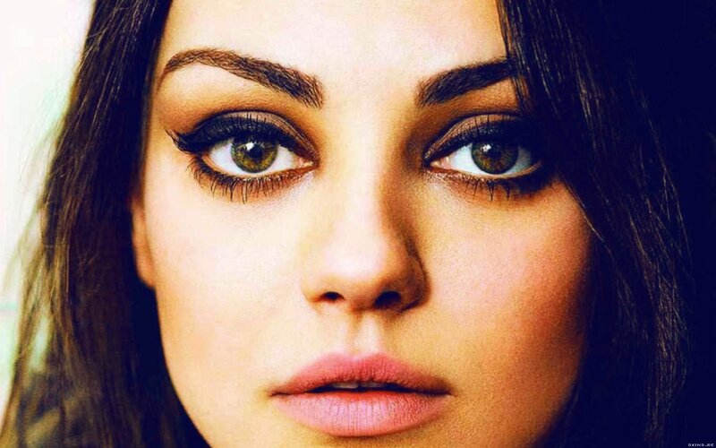 Woman with Green Eyes — Brown, Intense, Photograph, Eyelashes
