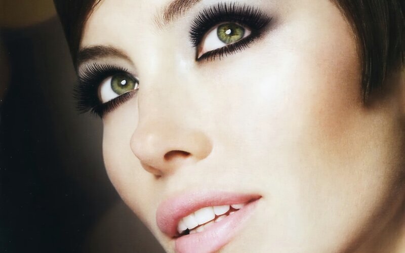 Woman with Green Eyes — Dramatic, Photograph, Eyelashes