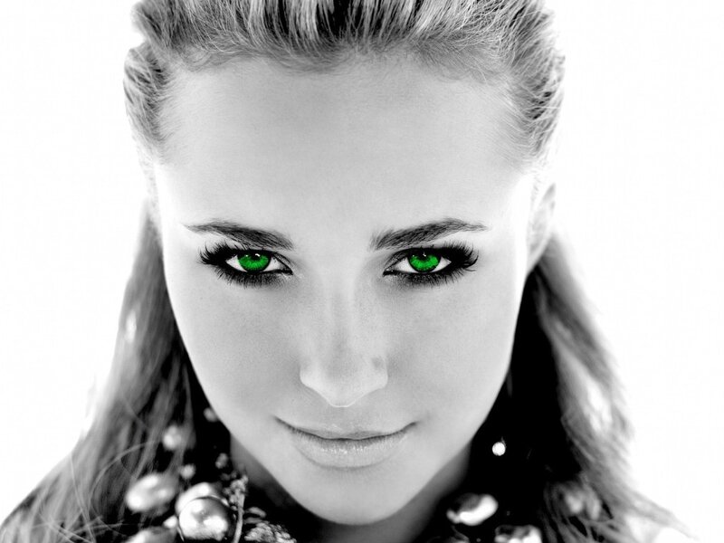 Woman with Green Eyes — Dramatic