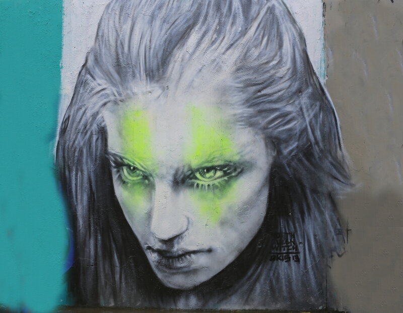 Woman with Green Eyes — Gray, Intense