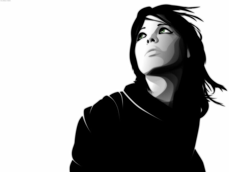 woman with green eyes looking up