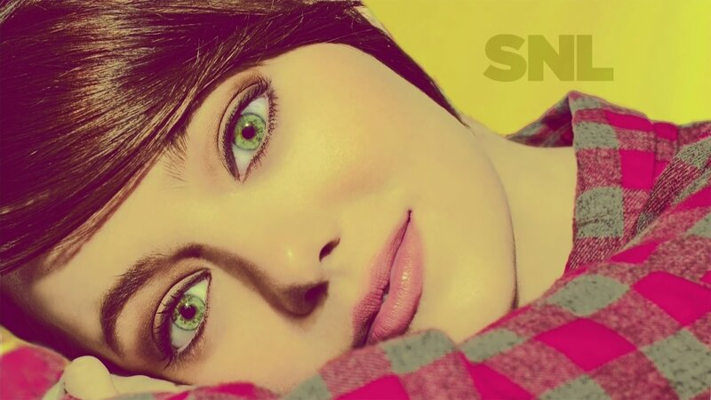 woman with green eyes lying down