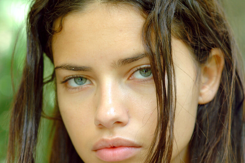 Woman with Green Eyes — Neutral, Photograph, Hair