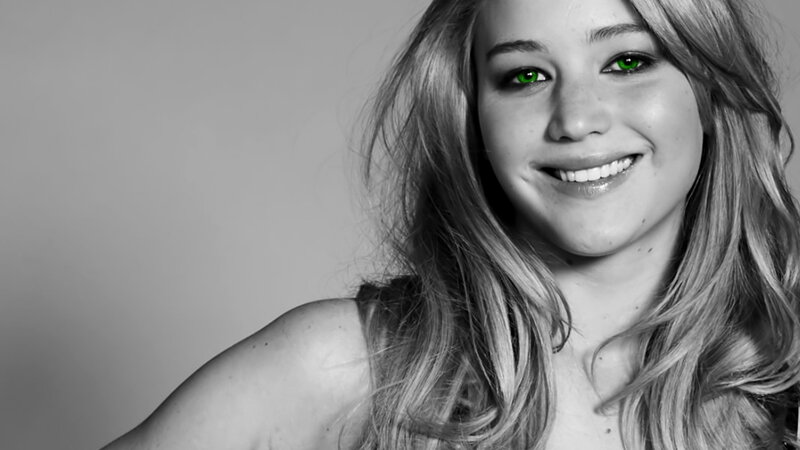 Woman with Green Eyes — Neutral, Photograph, Smile