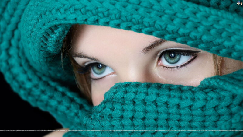 Woman with Green Eyes — Teal