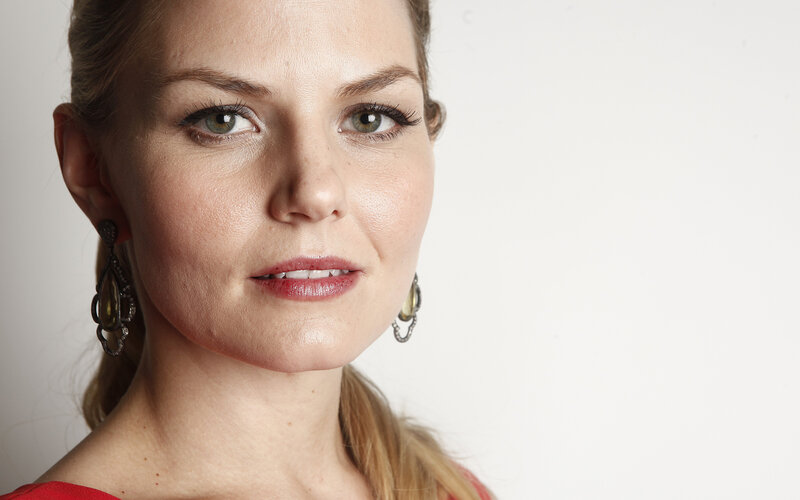 Woman with Green Eyes — White, Neutral, Photograph, Earrings