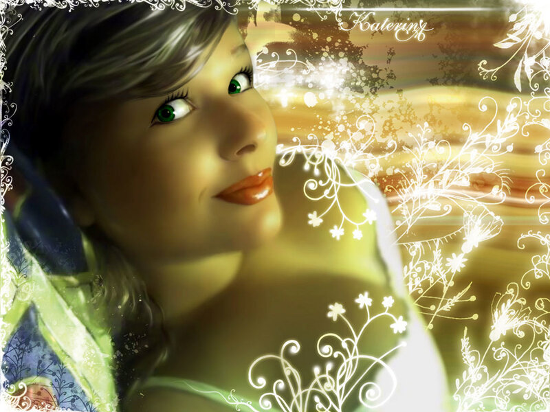 Woman with Green Eyes — Yellow