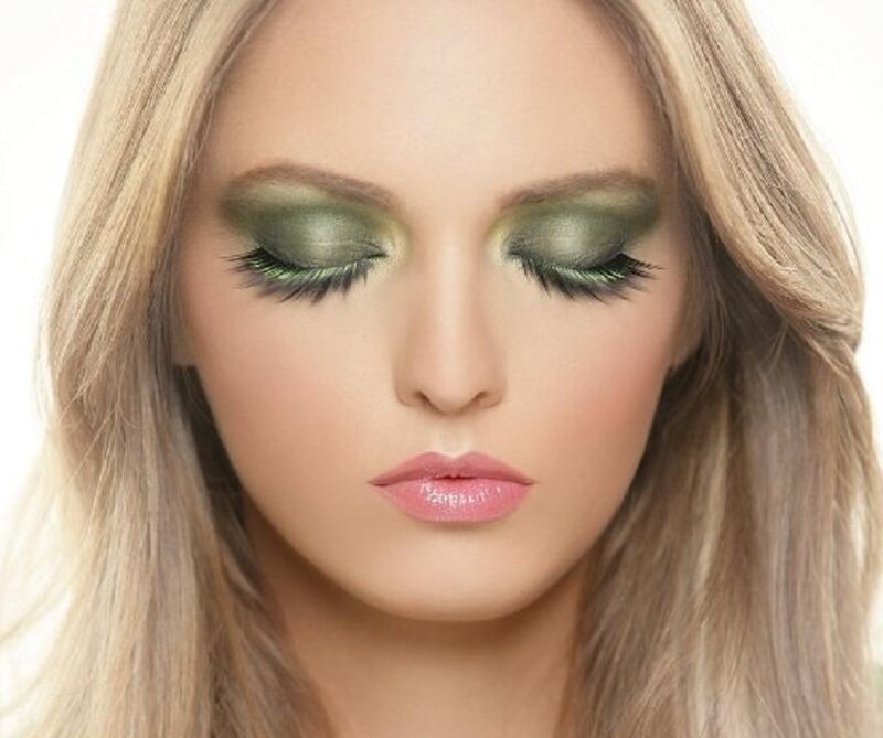 Woman with Green Eyeshadow — Calm