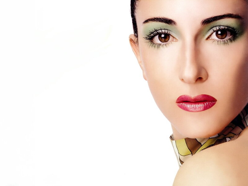 Woman with Green Eyeshadow — Neutral