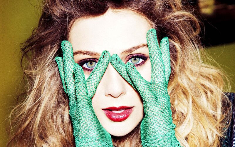 Woman with Green Gloves — Dramatic