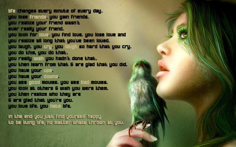 Woman with Green Hair — Contemplative