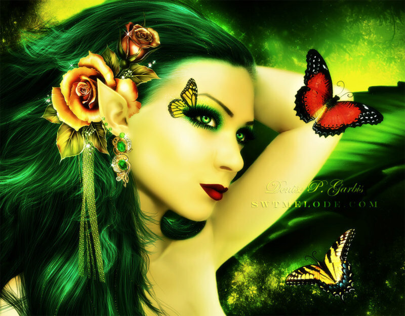 Woman with Green Hair — Fantastical