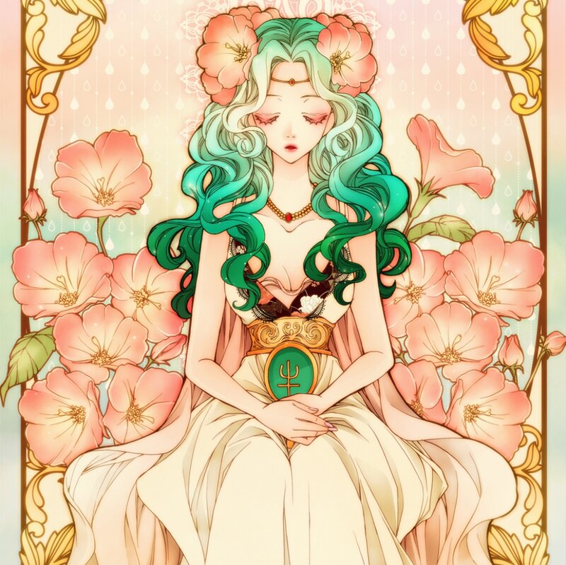 Woman with Green Hair — Serene, Manga