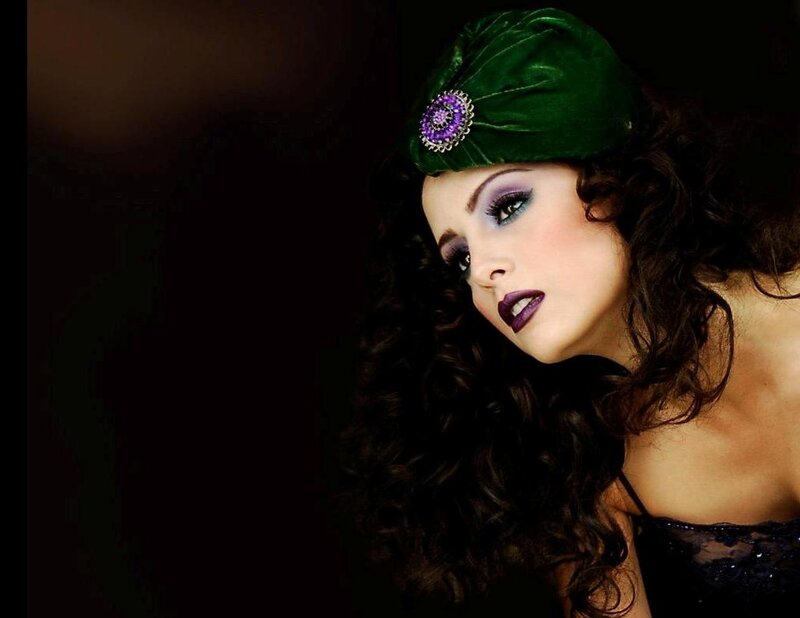 Woman with Green Hat — Dramatic