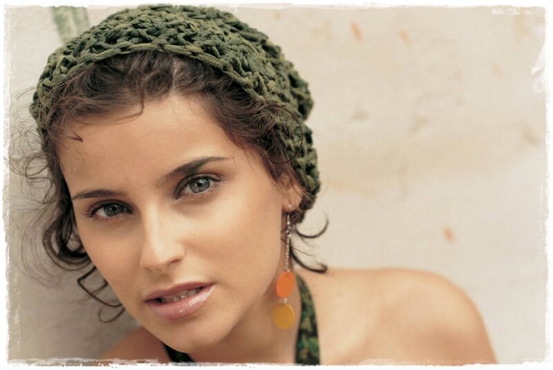 Woman with Green Headband — Calm, Photograph