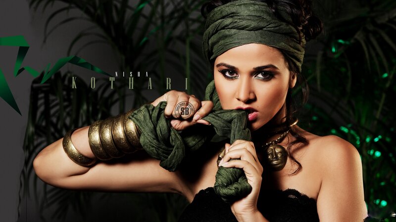 Woman with Green Headwrap — Dramatic