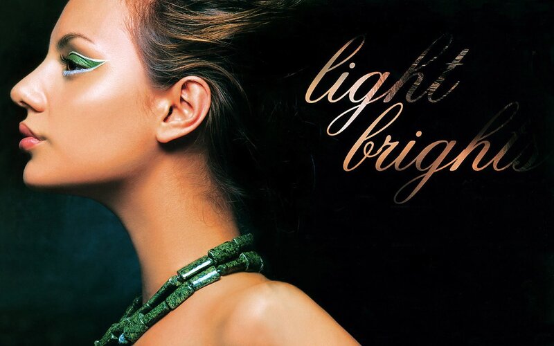 Woman with Green Makeup — Black
