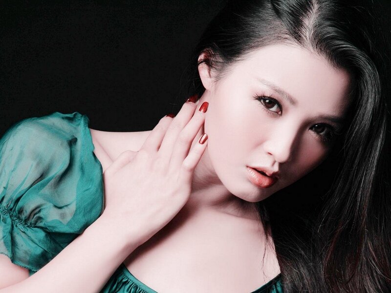 Woman with Green Top — Dramatic