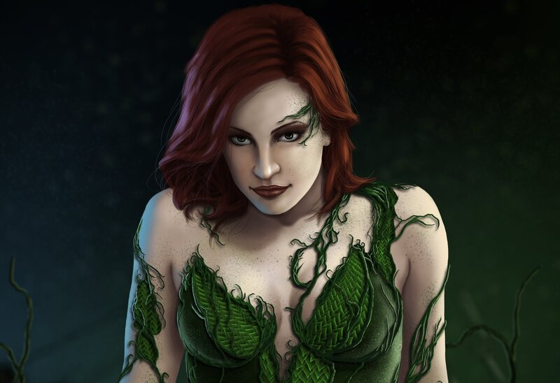 Woman with Green Vines