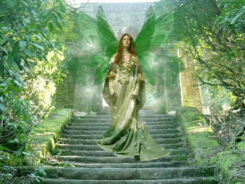 Woman with Green Wings — Magical