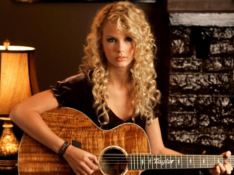 Woman with Guitar — Brown, Intense