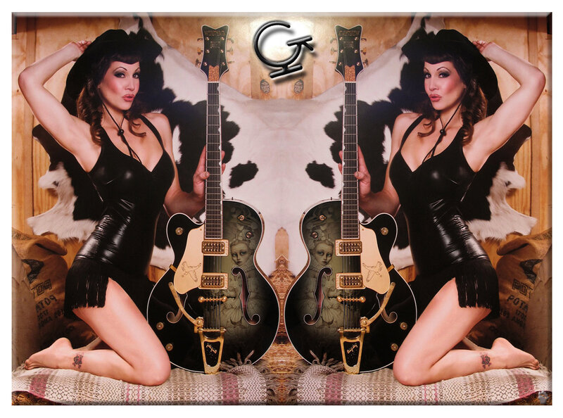 Woman with Guitars