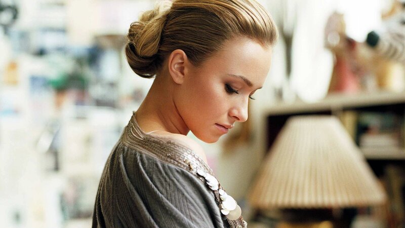 woman with hair in a bun
